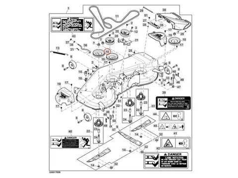 Шкив GX21381 для John Deere 190C 44 46 D170 E180 G110 LA150 LA175 S130 S180 S240