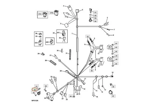 Выключатель ВОМ AM100501 для John Deere косилки F510 F525 F910 T260 F935 RX63 RX75 SX75 SX95