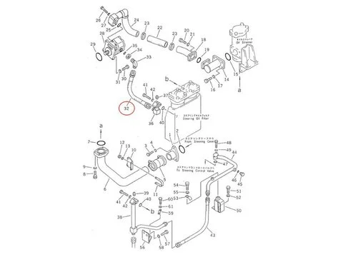 Шланг 07102-21005 для Komatsu D150A-1 D355A-3 D41E-3 D455A-1 PC200-5 PC220-5 PC300-5 PC60-5 WA420-1 WA700-1