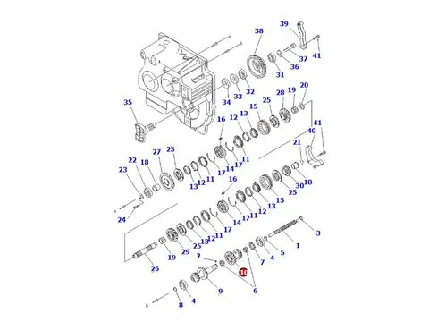 Трансмиссия Ведущая шестерня 3EB-14-53220 для Komatsu вилочного погрузчика FD20-16 FD25-16 FD30-16 FG30-16