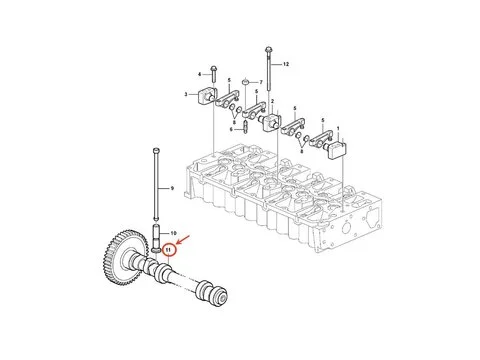Распредвал VOE21352838 для Volvo погрузчика BL60 BL61 BL61PLUS BL70 BL71 экскаватора EC135B EC140B