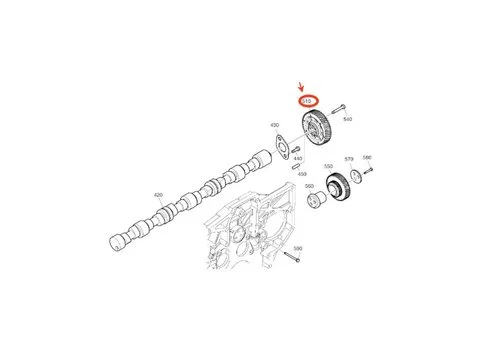 Шестерня распредвала 65.04501-6002A для Doosan погрузчика DL300 DL300-5 DL350 DL350-5 экскаватора DX300LC DX300LC-3 DX300LC-5 DX300LL DX340LC DX340LC-3