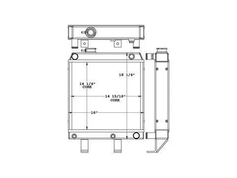 Радиатор 0154348 RS4619 для Wacker Neuson Trench катка RT56-SC RT56-SC2 RT82-SC RT82-SC2 RTK82-SC3 RTKXSC3 RTL82-SC3 RTLXSC3 RTXSC2