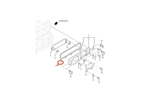 Маслоохладитель Прокладка VA3423904101 для Kobelco экскаватора ED150 ED150-2 140SR SK140SRLC SK135SRLC-2