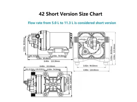 Бустерный насос Мембрана Электрический SFL42-013-035 SFL42-020-035 SFL42-030-055 для Caravan Yacht