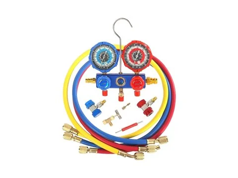 Быстросъёмная муфта Коллектор Адаптер Клапан Указатель Инструмент Сердечник Комплект 410 для Refrigerant Type R134A R22 R404A Air Conditioning Maintenance