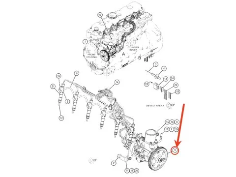 Топливный насос Шестерня 425-7107 для Caterpillar CAT двигателя 3054C C3.3 C4.4 экскаватора 323D3 316GC M318D 312D2 погрузчика 930H 938H 416F2 420F2