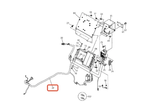 Жгут проводов 0005757 для Hitachi экскаватора ZX60-HCMC