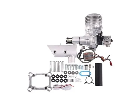 Бензиновый двигатель Цилиндр Выхлопной Одинарный Боковой DLE-85 для Large-Scale RC Aircraft