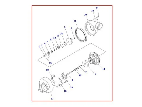 Картридж турбокомпрессора в сборе 6505-67-5920 для Komatsu двигателя SAA12V140E-3D SAA12V140E-3E