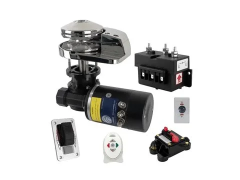 Электрический шпиль Якорная лебёдка Усиленный Комплект 12V 1500W для катера Car