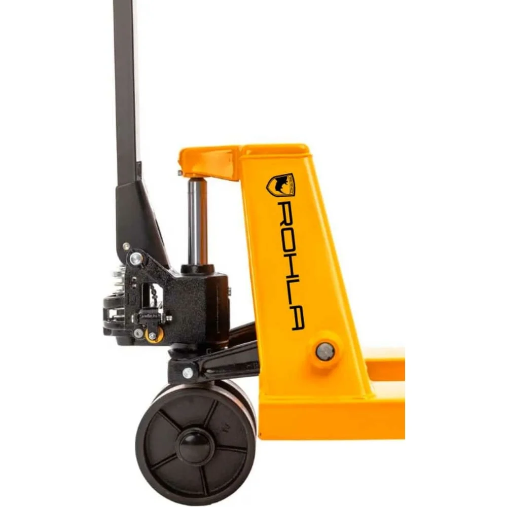 Гидравлическая коротковильная тележка RohlaRhino вилы 800 мм, грузоподъемность 2,5 т, колеса полиуретан