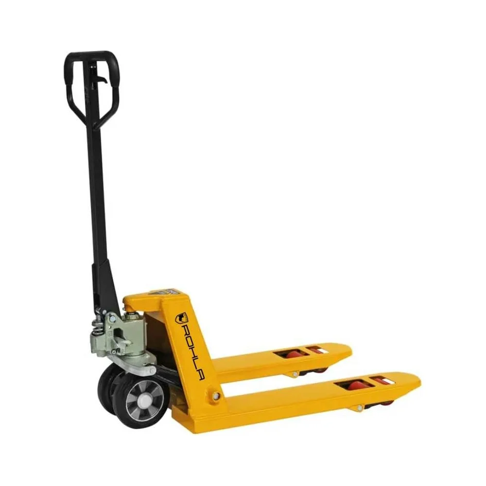 Гидравлическая коротковильная тележка RohlaRhino вилы 800 мм, грузоподъемность 2,5 т, колеса резиновые
