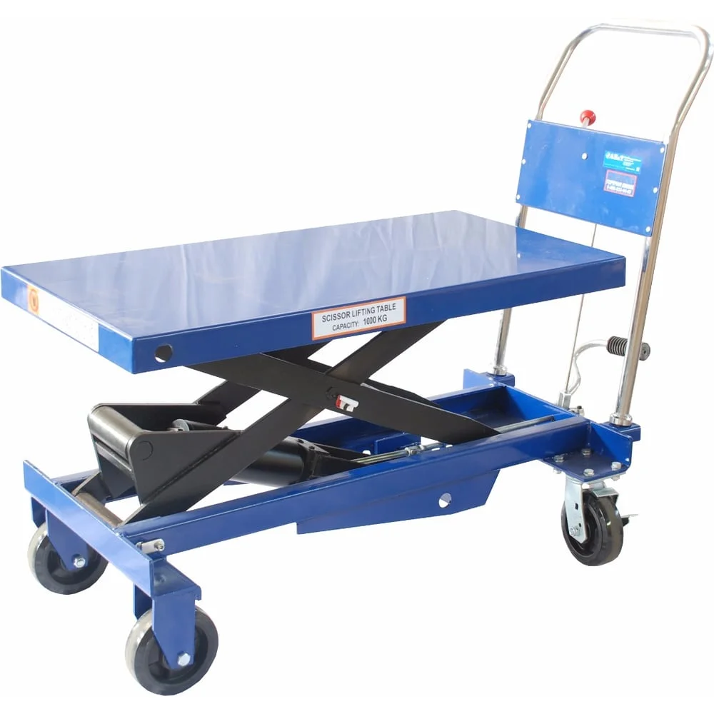 Гидравлическая платформенная тележка AE&T TJ-100 (1000 кг)