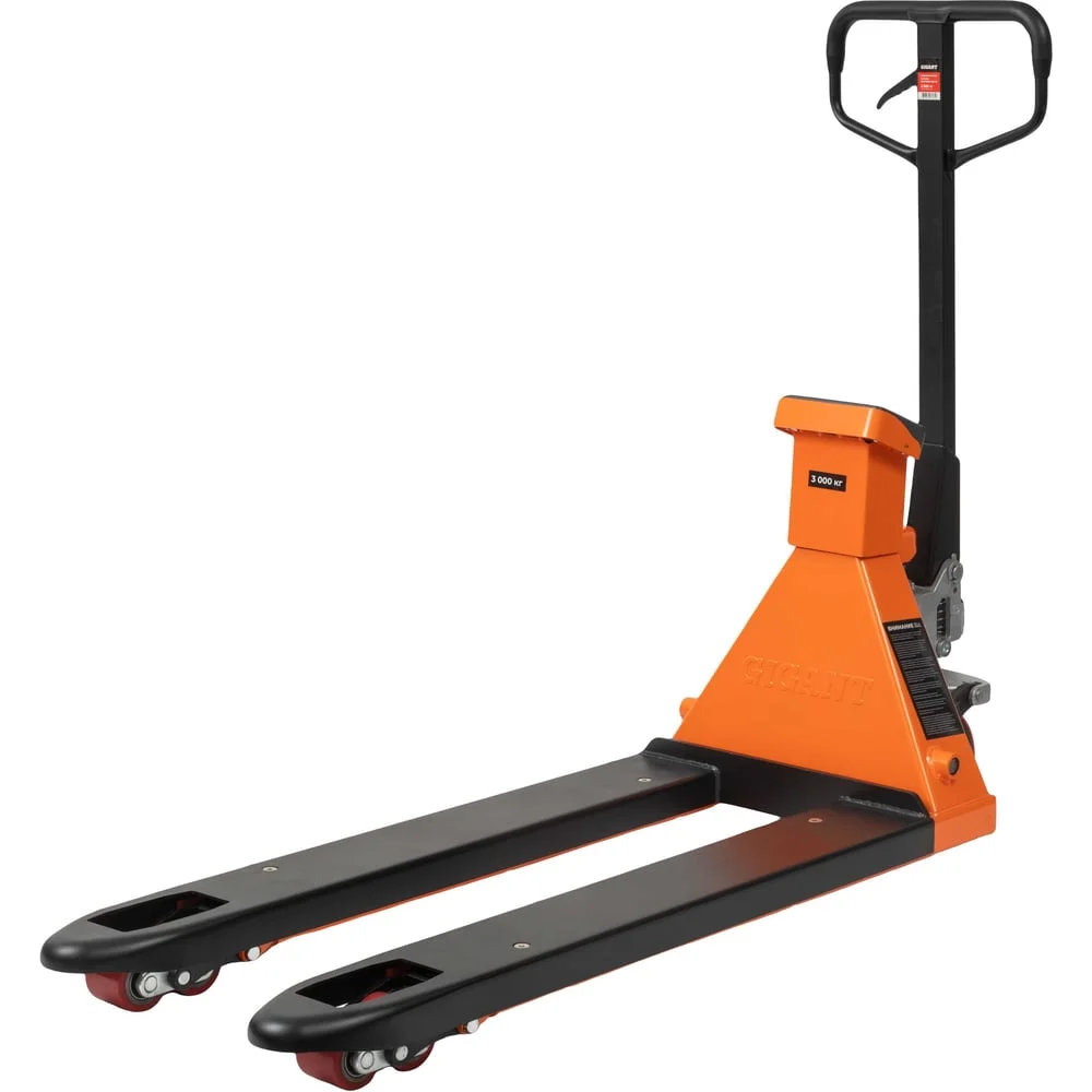 Гидравлическая тележка Gigant с весами, 3000кг, 1150x550мм, полиуретановые колеса