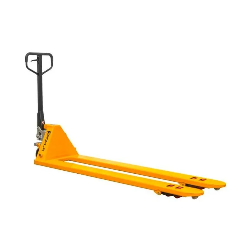 Гидравлическая тележка RohlaRhino длинновильная с полиуретановыми колесами, длина вил 1500 мм, грузоподъемность 2,5 т