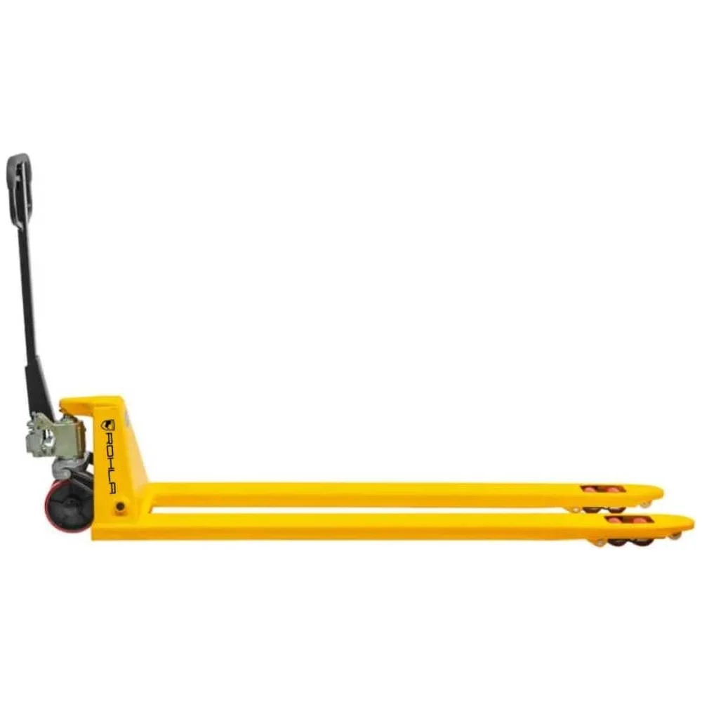 Гидравлическая тележка RohlaRhino длинновильная с полиуретановыми колесами, длина вил 2000 мм, грузоподъемность 2,5 т