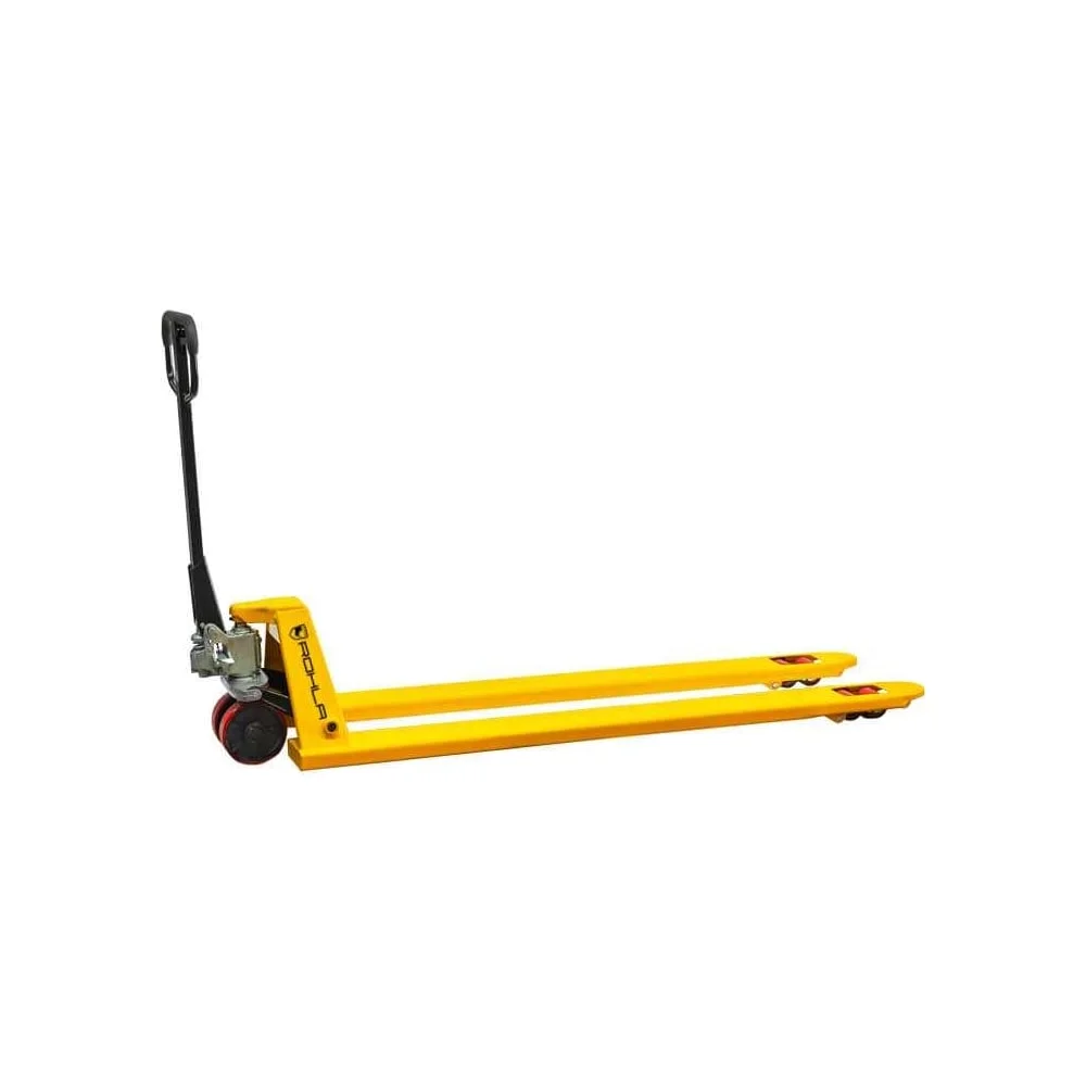 Гидравлическая тележка RohlaRhino длинновильная с полиуретановыми колесами, длина вил 2000 мм, грузоподъемность 2,5 т