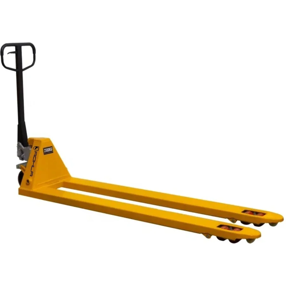 Гидравлическая тележка с длинными вилами RohlaRhino AC1825L полиуретановые колеса (2500 кг; 1800x550 мм) АС1825L