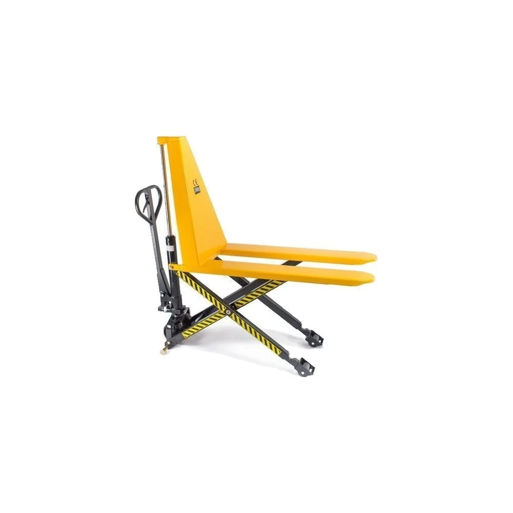 Гидравлическая тележка TOR 1500 кг, 1150 мм HLS1500Q с ножничным подъемом (полиуретановые колеса) (Z)