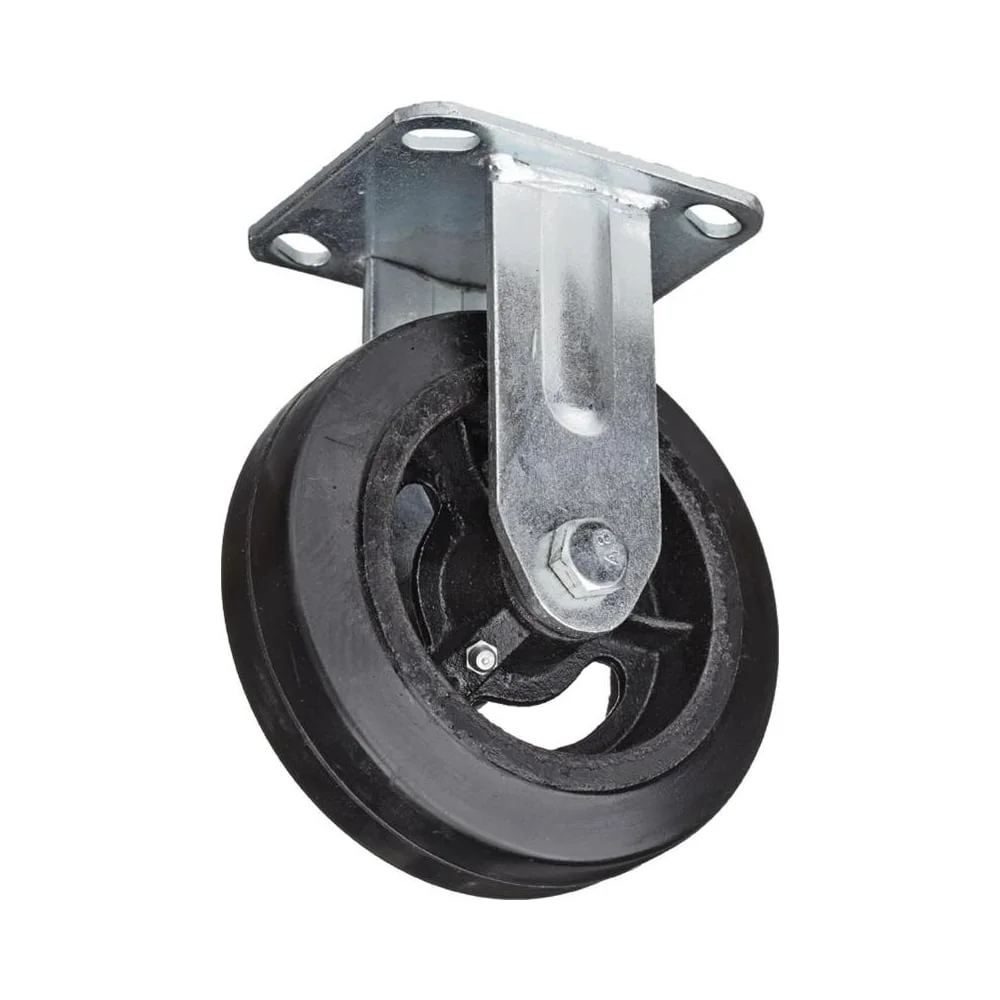 Колесо для тележки неповоротное FCd 160 литая резина, без тормозов, 160 мм ООО Комус