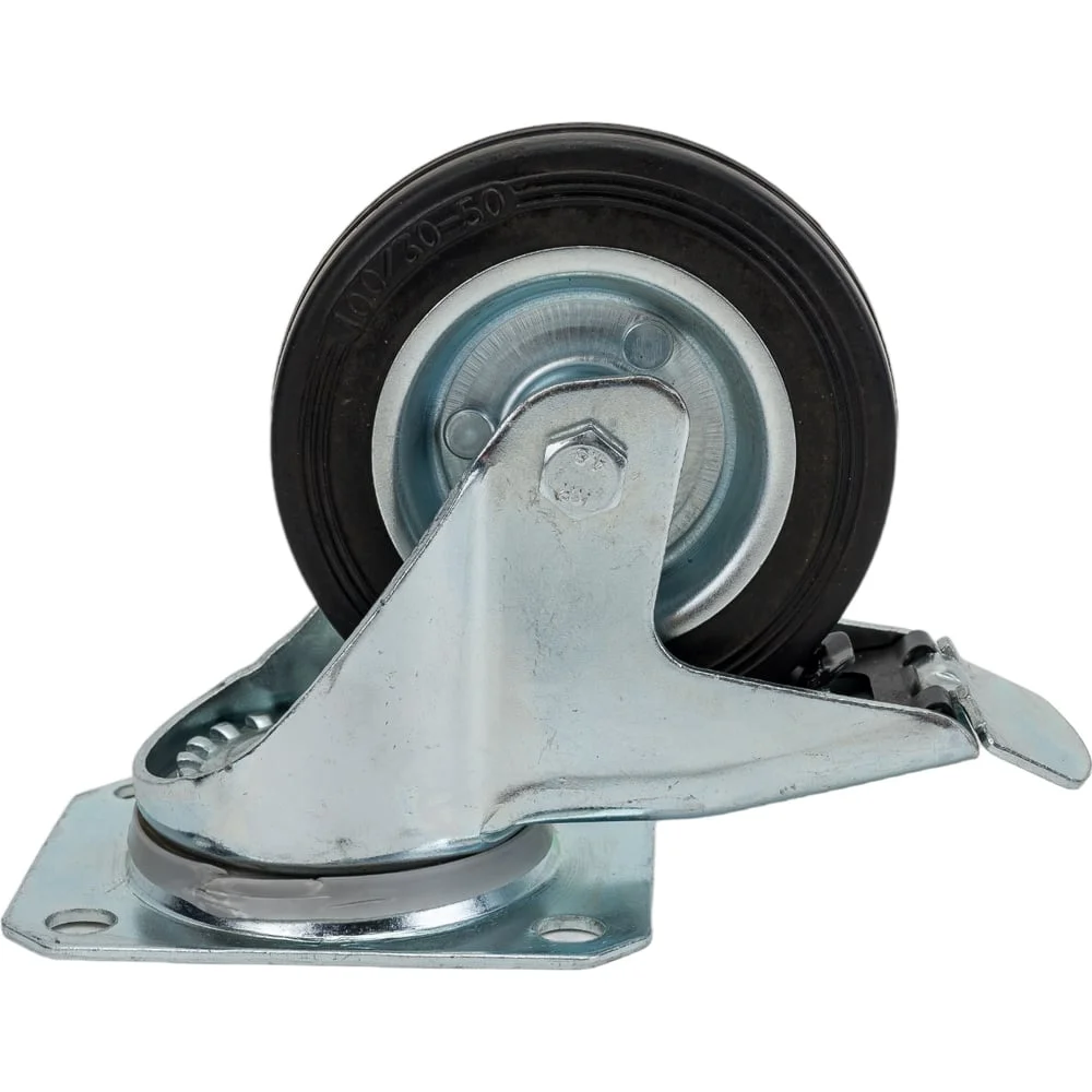 Колесо с тормозом 100 мм для тележки 600x400 Тара.ру 10596