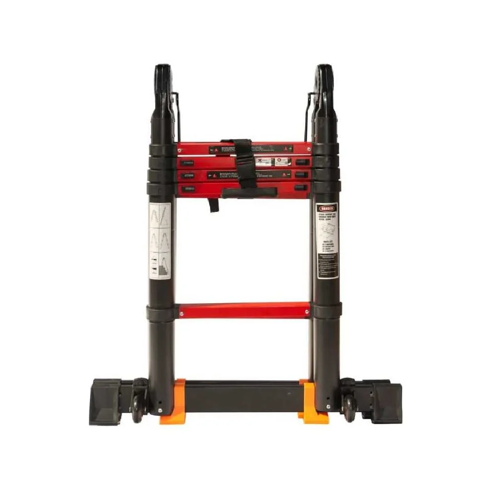 Лестница-стремянка телескопическая WORKY BLACK 3,2м/6,4м, 9 ступеней