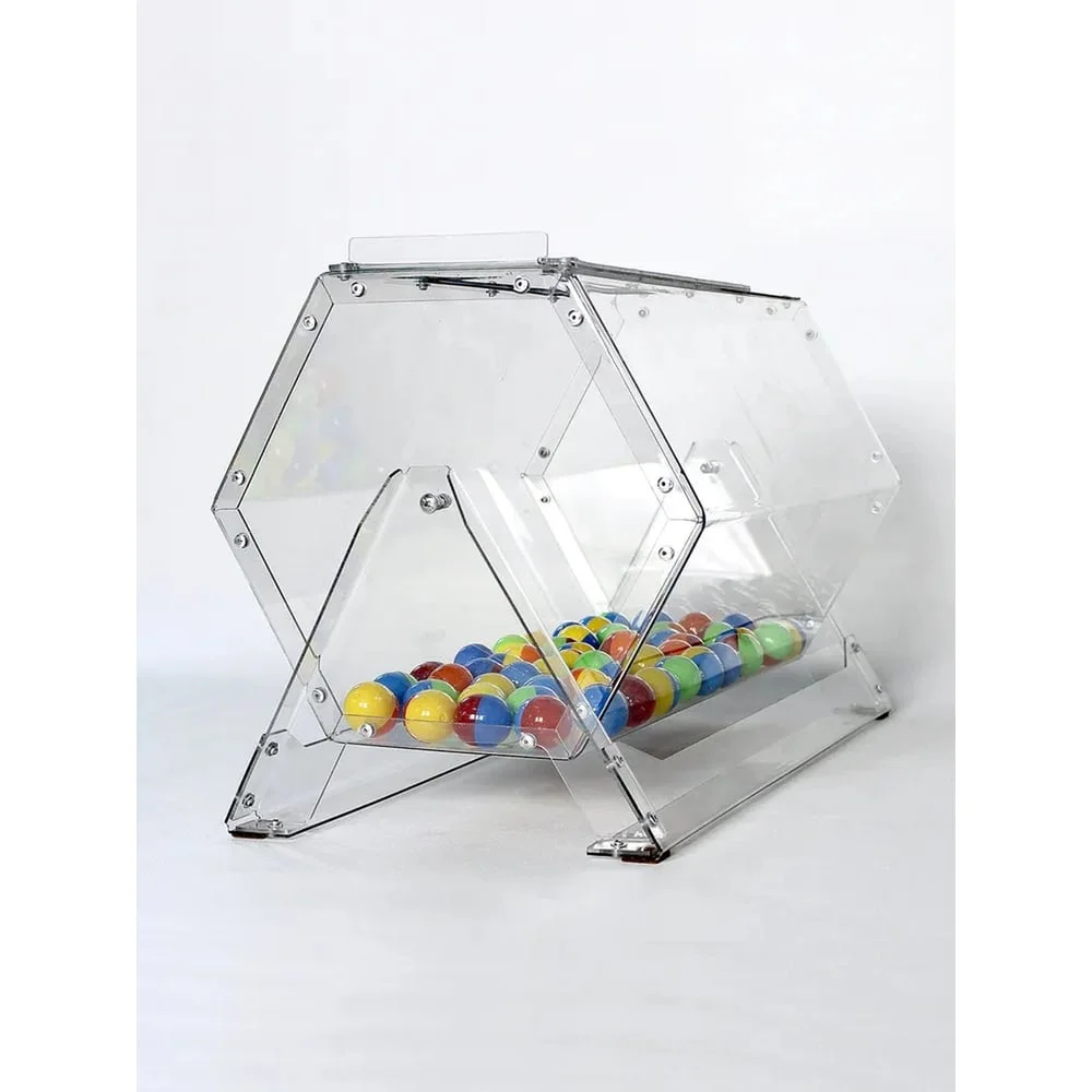 Лототрон для розыгрыша лотереи CRYSTAL-BOX игра + 50 шариков в подарок, 30x40 см loto3+50