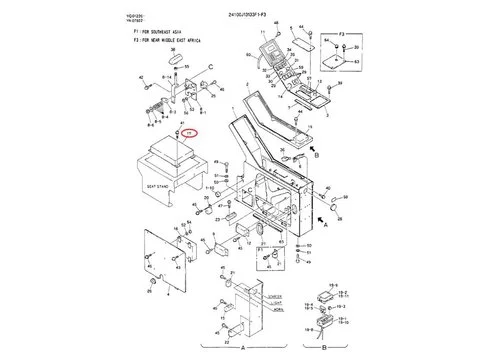 Блок управления 2480U332F1 для Kobelco экскаватора SK200 SK200LC SK300 SK300LC
