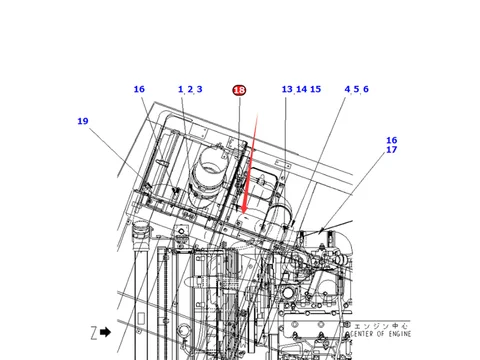 Впускной патрубок Воздушный 6743-11-4720 для Komatsu Crawler Carriers CD110R экскаватора PC200-7 PC220-7