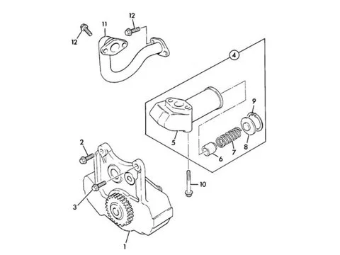 Масляный насос для JCB фронтального погрузчика 414S 416S 426 426B 436