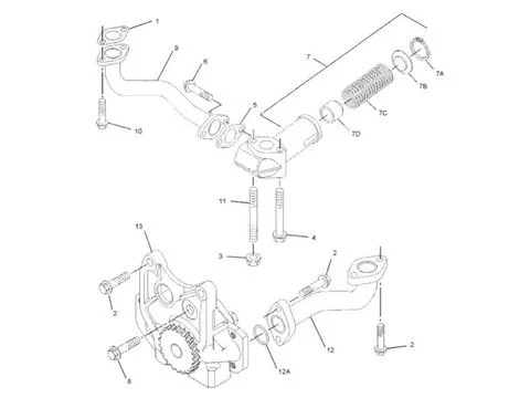 Масляный насос 216-8625 для Caterpillar двигателя 3056E фронтального погрузчика CAT 924G 924GZ 930G экскаватора M316C M318C M322C