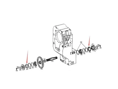 Вал Уплотнение шт. 2 0750111116 для ZF Transmission Gearbox 4WG180 4WG200 SDLG фронтального погрузчика LG958L