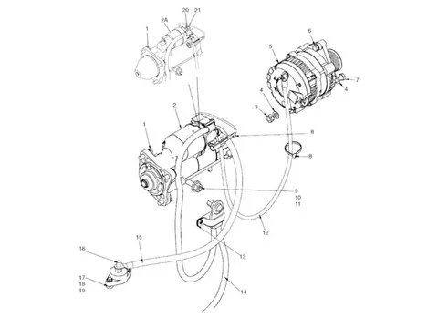 Генератор 12V 95A 87038475 для CASE погрузчика 420 420CT 430 435 440 440CT 445 445CT 450 450CT 465