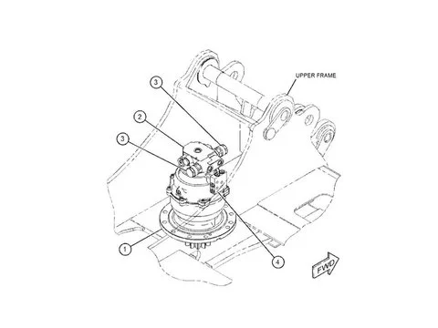 Мотор в сборе Поворотный механизм 452-6210 для Caterpillar экскаватора CAT 307E 308E