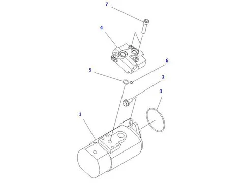 Гидронасос 37B-1KB-5052 для Komatsu FD20/25-17 FD20/25-17-A FD20H/25H-17 FD30-17 FD30-17-A FD30H-17 FD30H-17-A