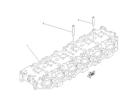 Головка блока цилиндров 7W0007 для Caterpillar CAT двигателя 3306 3406 3406B 3406C экскаватора 245 375