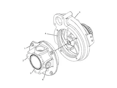Водяной насос 352-0205 для Caterpillar двигателя C11 C13 экскаватора CAT 345C 345D 349D фронтального погрузчика 966H 972H 980C