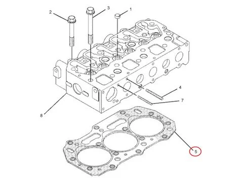 Прокладка ГБЦ 2188533 для Caterpillar CAT двигателя 3013C C2.2 экскаватора 303.5 302.5 303.5CR 304 305CR 305.5CR