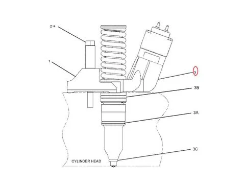 Топливная форсунка 253-0616 для Caterpillar CAT двигателя C18 экскаватора 390D погрузчика 988H катка 826K