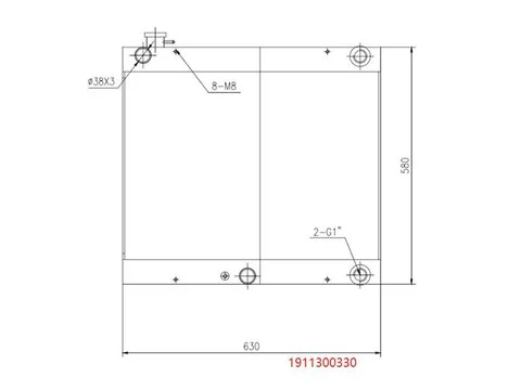 Маслоохладитель Радиатор 1911300330 1911300690 для Takeuchi экскаватора T175 TB175 TB175C