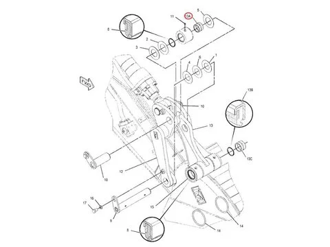 Цилиндр ковша Втулка 4I-0704 для Caterpillar CAT экскаватора 318B 320 322B 325 325B 330B M320 M322C M322D M322D