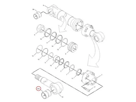 Цилиндр ковша Втулка 163-3751 для Caterpillar CAT экскаватора 318C 319C 320B 320C 322C 325B 330B 345B