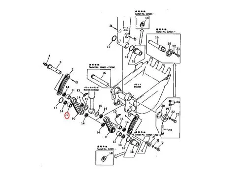 Втулка Ковш Тяга 20T-70-71870 для Komatsu экскаватора PC40-7 PC40T-7 PC45-1 PC40R-7