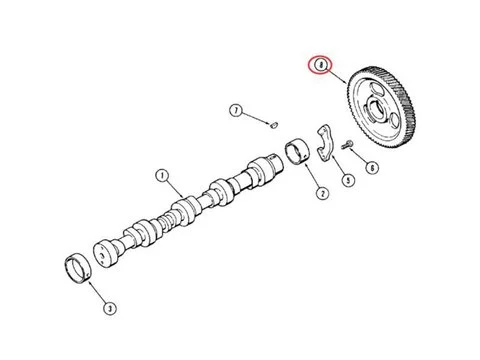 Шестерня распредвала J907431 для CASE двигателя 4390 6590 трактора 1896 2096 850D 855D 650 550 450C экскаватора 9020 9030 1088