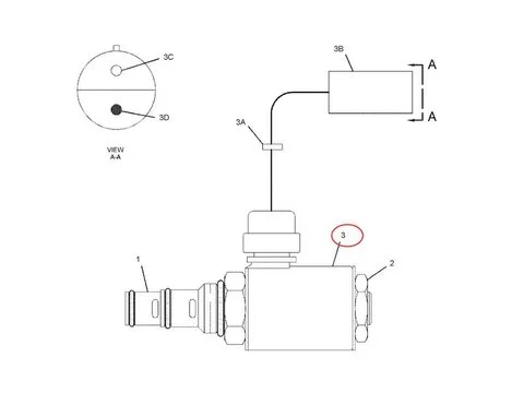 Катушка соленоида 24V 321-5658 для Caterpillar CAT 769C 769D 773B 773D 773E 775D 775E 777D 785B 785C 789B 789C 793B 793C 793D