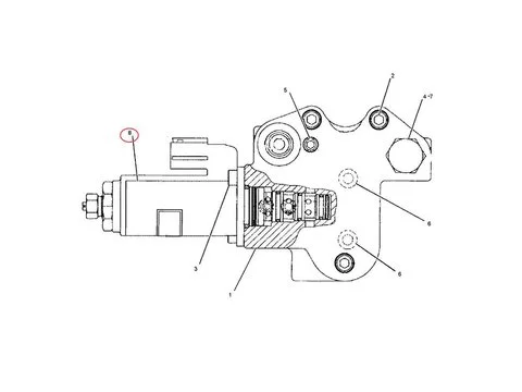 Электромагнитный клапан 12V 225-4558 для Caterpillar CAT экскаватора 330D 336D 336E 345C 345D 349D 349E 349F 352F M330D W345C MH