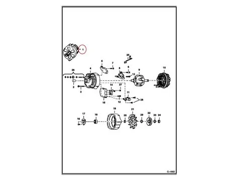 Генератор 908221 для Bobcat погрузчика 1213 1600 2000 313 443 543 731 843 943
