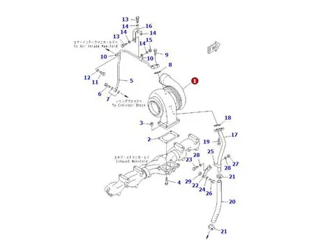 Турбокомпрессор S3A 6152-82-8210 6152-82-8220 для Komatsu двигателя SA6D125E экскаватора PC400LC-6LK PW400MH-6 фронтального погрузчика WA470-3