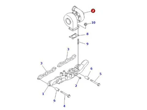 Турбокомпрессор TA3103 6207-81-8110 для Komatsu двигателя S6D95L экскаватора PC150-3 фронтального погрузчика WA150 WA180-1